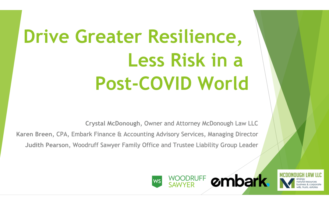 Drive Greater Resilience, Less Risk in a Post-COVID World